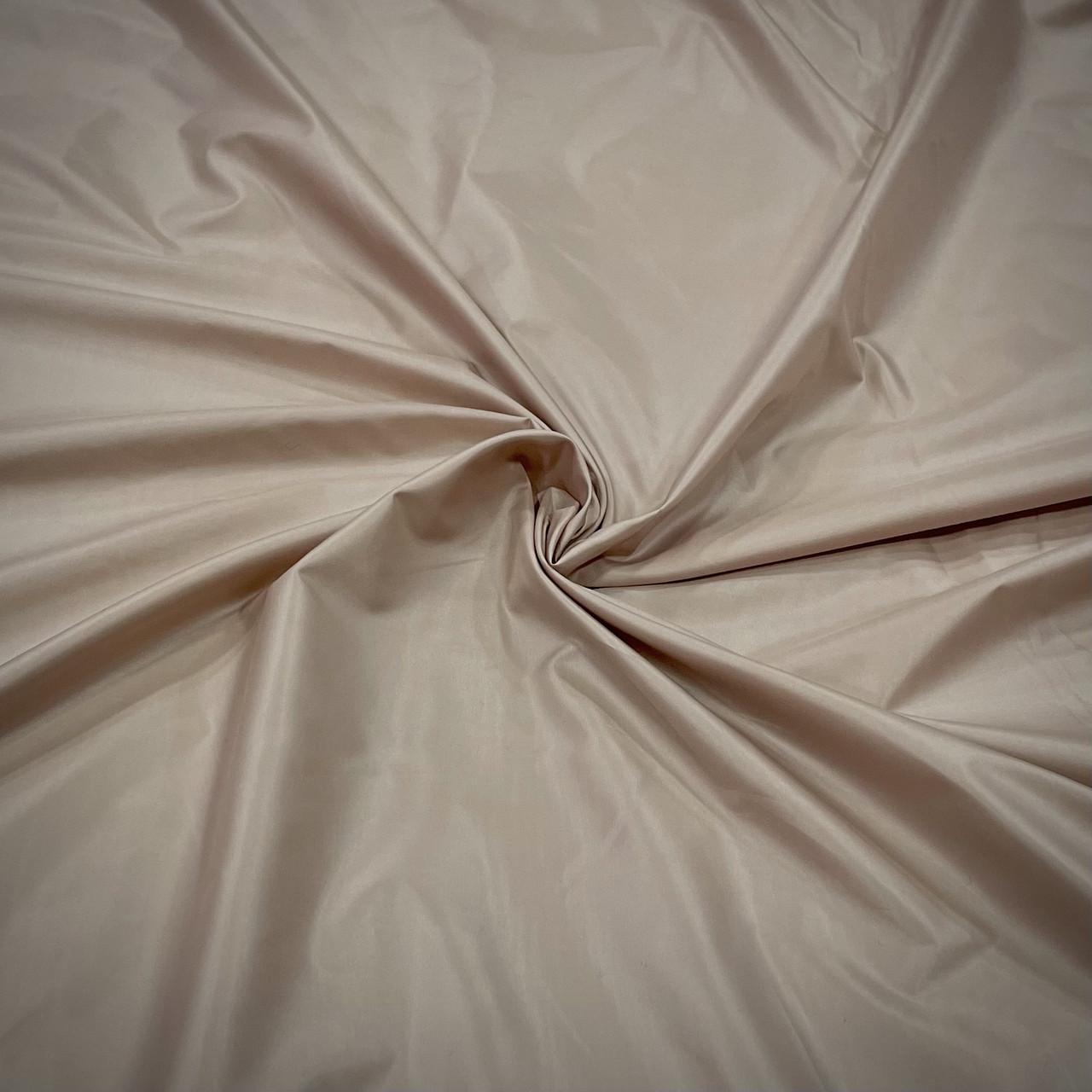 Ткань плащевка тонкая Бежевый (24479392) - фото 1 Ткань плащевка тонкая Бежевый (24479392) - фото 1