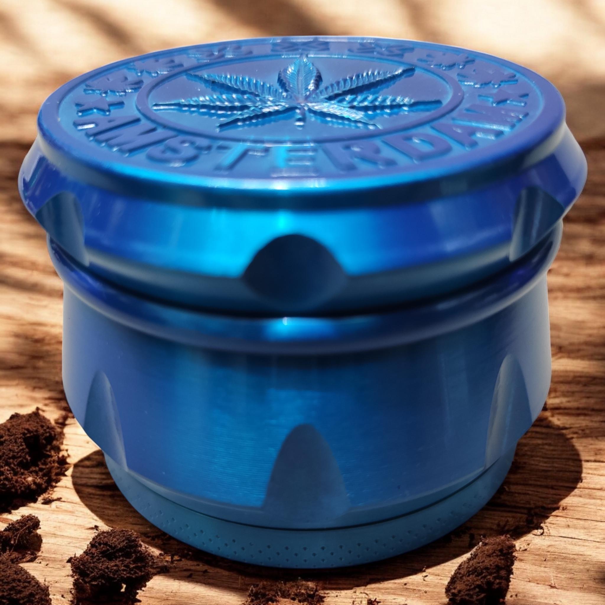 Гриндер для измельчения табака D&K Grinder Cannabis Blue - фото 2