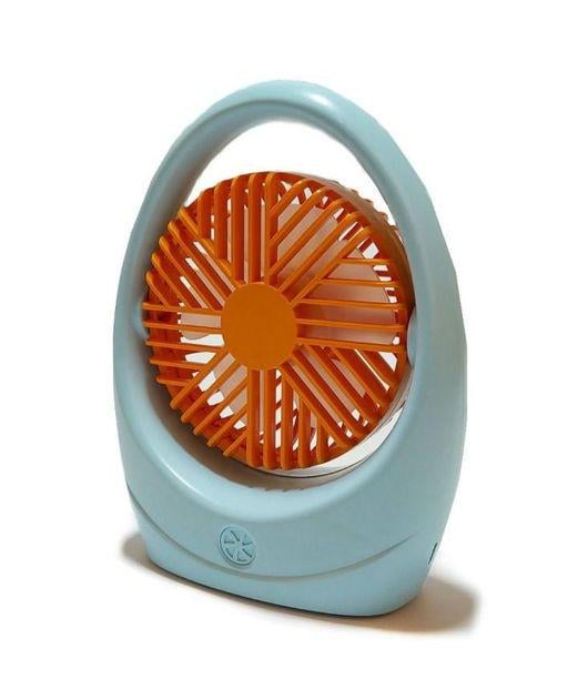 Вентилятор DianDi Fashion Fan аккумуляторный настольный с USB-зарядкой Белый с серым (SQ 2235)