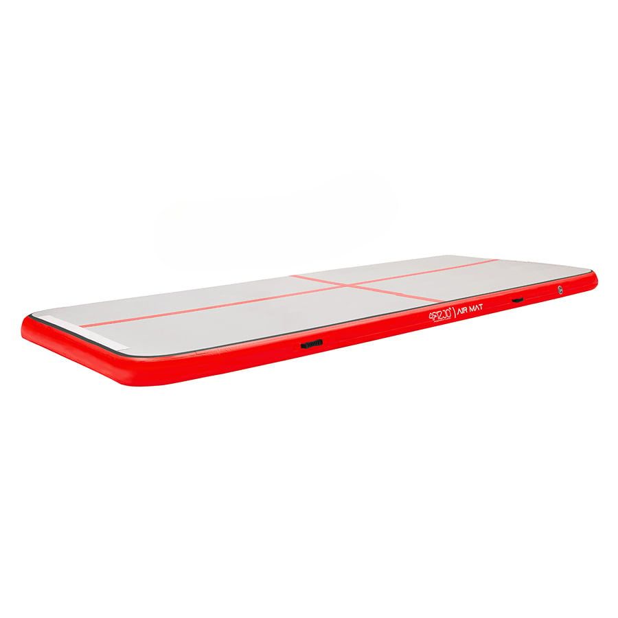 Мат надувний гімнастичний 4fizjo Air Track Mat 600x200x20 см White/Red (P-5907739312044)