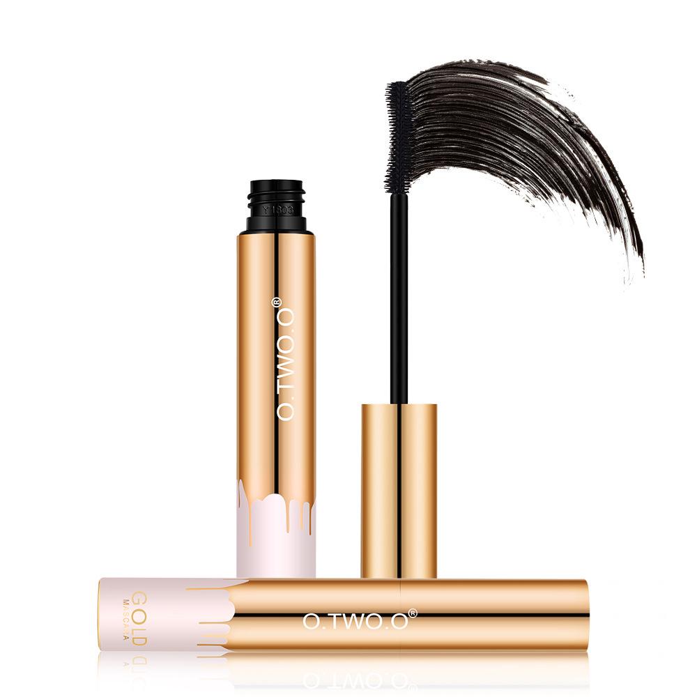 Туш для вій з ефектом подовження O.TWO.O Instant Oversize Volume Gold Mascara 10 г Чорний - фото 6