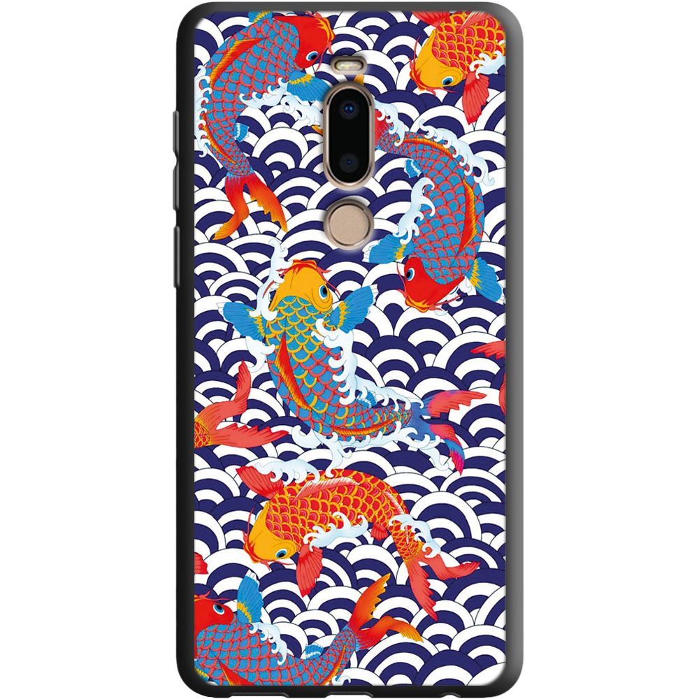 Чехол Boxface Meizu M8 Koi Fish Черный силикон (35852-up2477-38817)