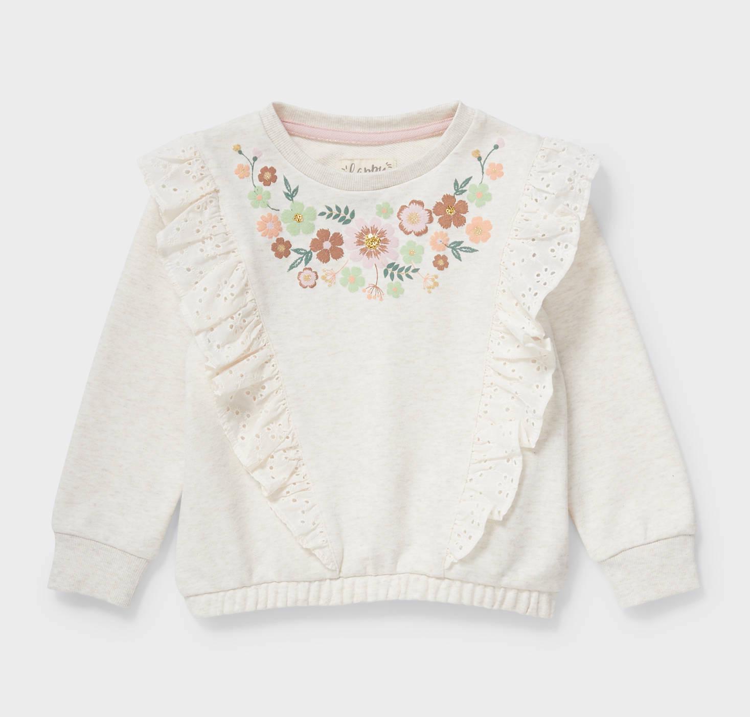 Свитшот для девочки C&A размер 110 Бежевый (2129486)