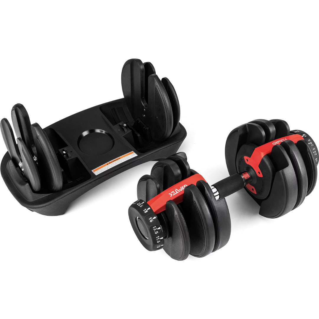 Гантель розбірна регульована Gymtek 2,5-24 кг Червоний - фото 5 Гантель розбірна регульована Gymtek 2,5-24 кг Червоний - фото 5