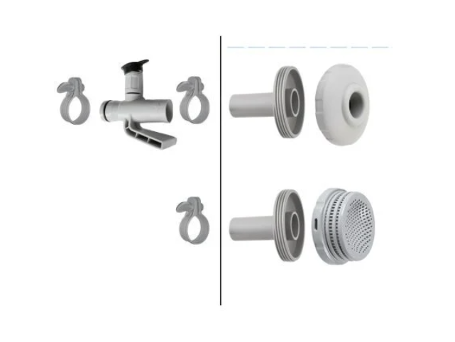 Набор для подключения фильтр-насоса со штуцерами Серый (132-9-22024) - фото 2