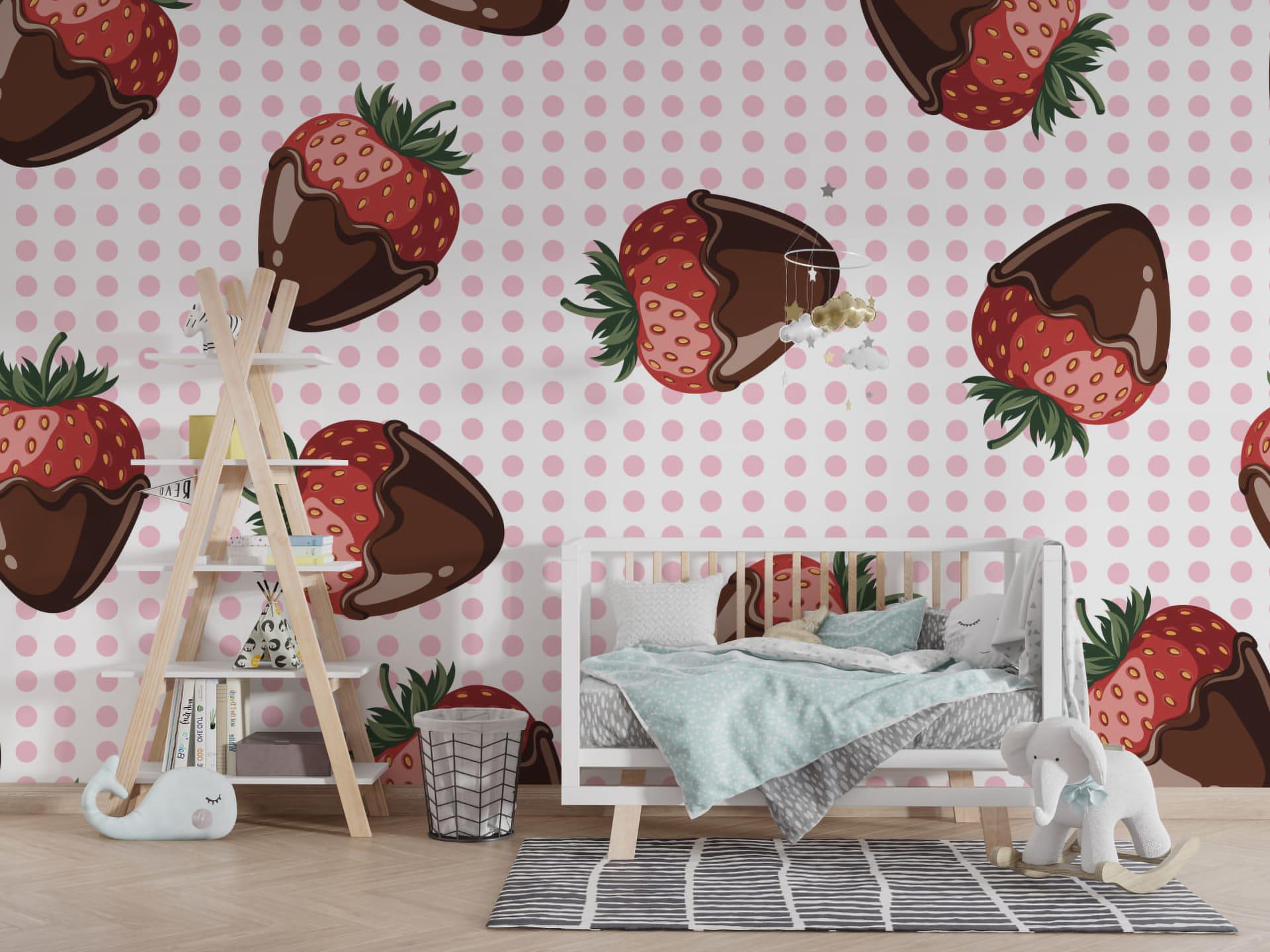 Фотошпалери флізелінові Styleo Print-walls Полуниця в шоколаді 0122 400х250 см (Pw-0122/4)