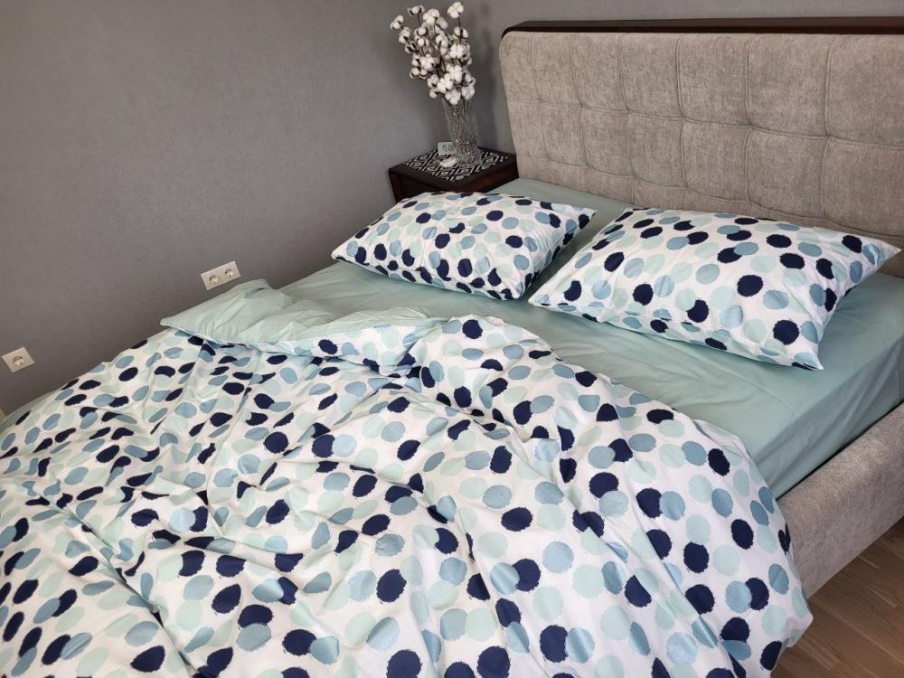 Комплект постельного белья Конфетти cotton glitter евро на резинке (2069562108)