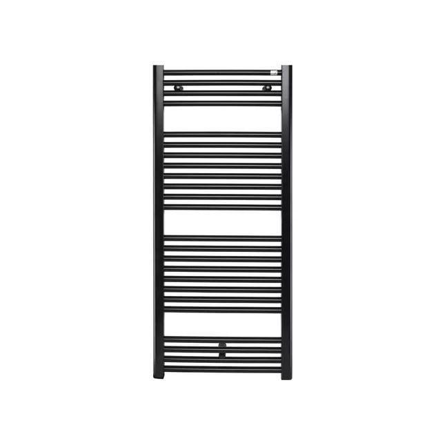 Полотенцесушитель водяной Zehnder Virando 750 Вт 1226х500 мм Черный (LM-AB-120-050 RAL 9217) - фото 2 Полотенцесушитель водяной Zehnder Virando 750 Вт 1226х500 мм Черный (LM-AB-120-050 RAL 9217) - фото 2