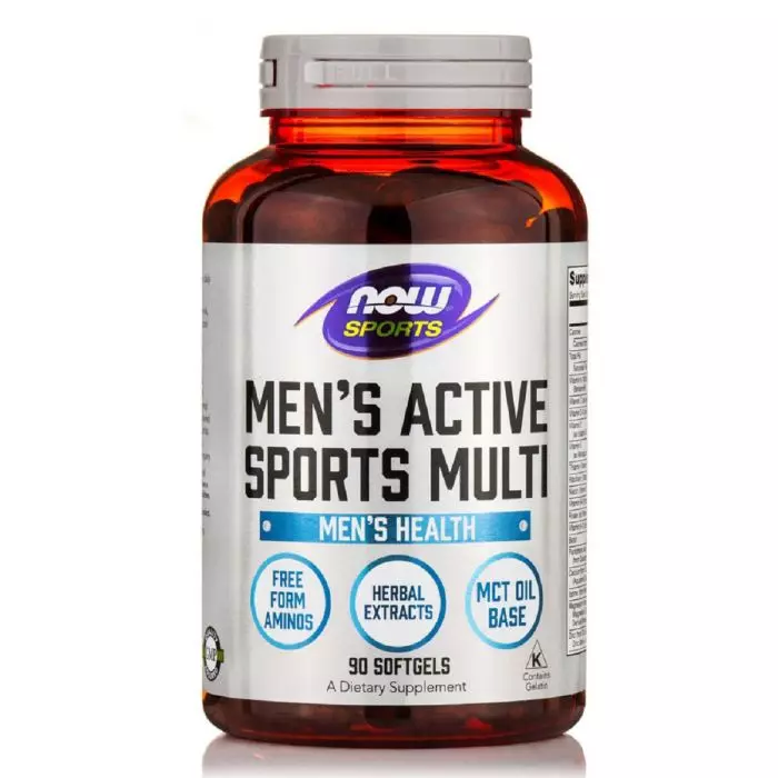 Мультивитамины для активных видов спорта Now Foods Men's Active Sports Multi 90 гелевых капсул (NF3890)