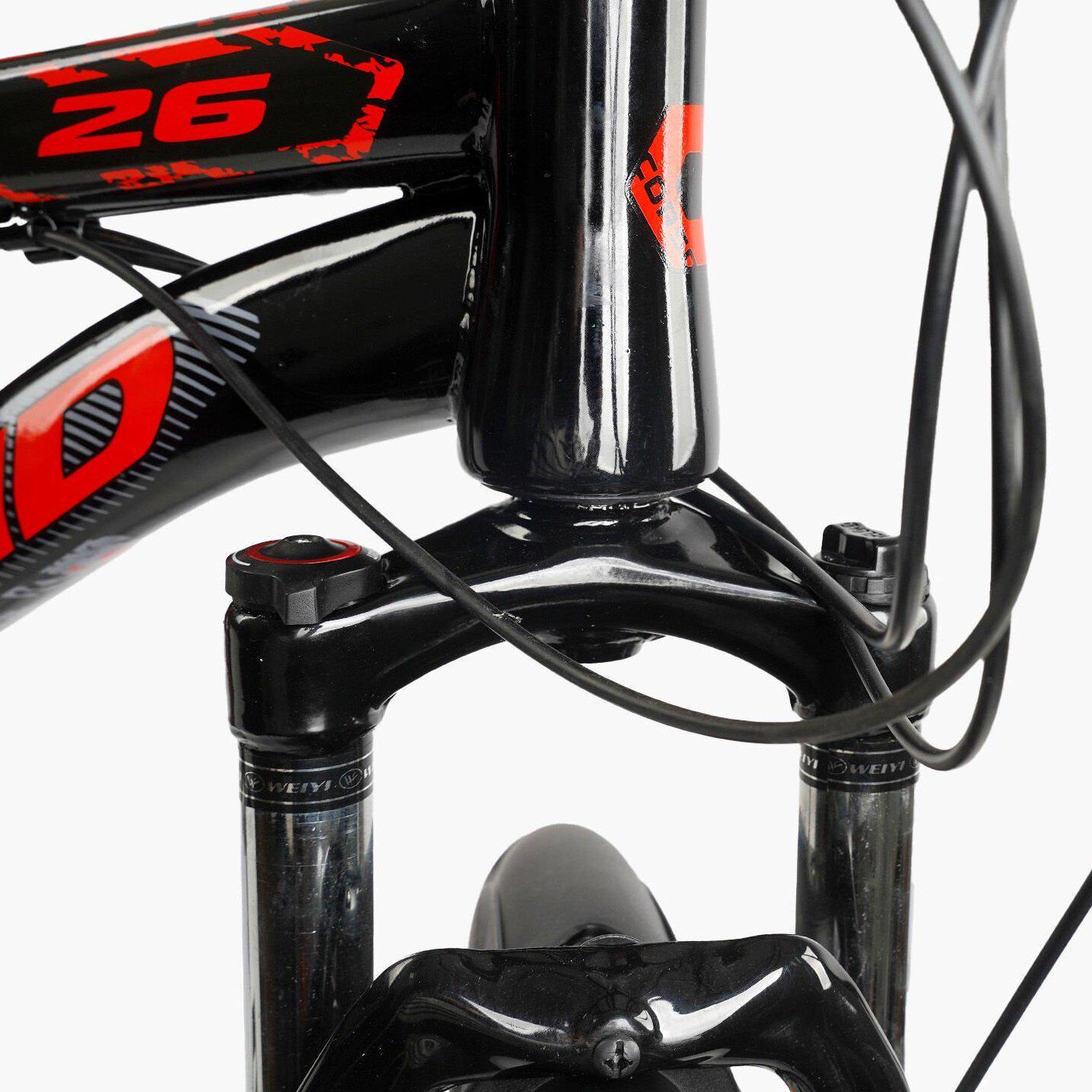 Велосипед горный двухподвесной Corso Rend 26"/15" Черно-красный (799510613) - фото 4 Велосипед горный двухподвесной Corso Rend 26"/15" Черно-красный (799510613) - фото 4