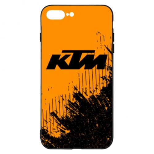Чехол для iPhone 8 Plus KTM and grunge background