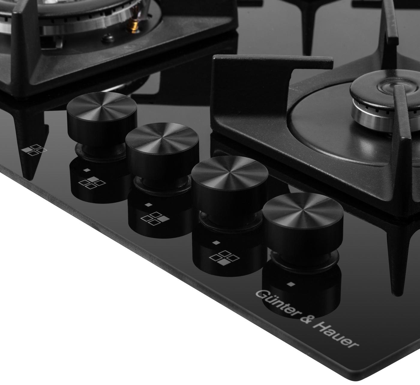 Варочная поверхность газовая Gunter&Hauer GL 68 BL - фото 4 Варочная поверхность газовая Gunter&Hauer GL 68 BL - фото 4