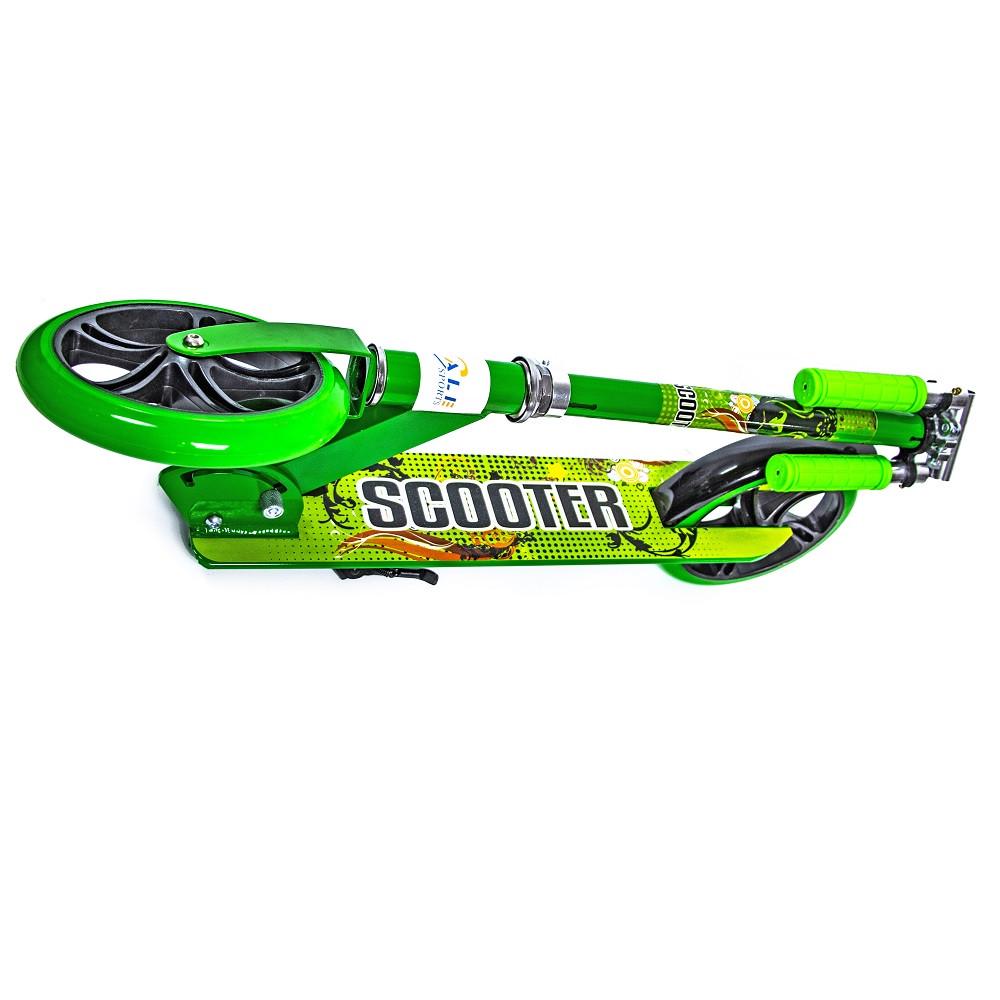 Самокат Scale Sports Scooter City 460 USA Зеленый - фото 2