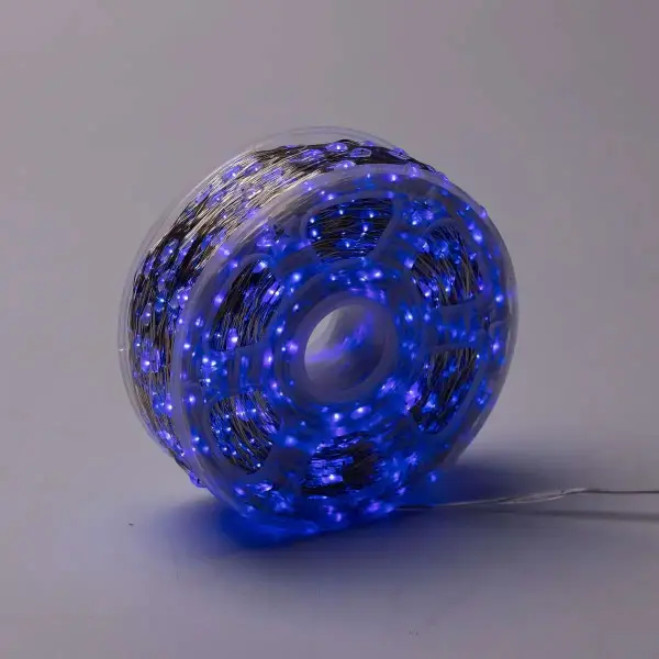 Гирлянда нить для декора GarlandoPro Роса с пультом от сети 2000 LED 200 м Синий (147-107-2000L200MWBL) - фото 2 Гирлянда нить для декора GarlandoPro Роса с пультом от сети 2000 LED 200 м Синий (147-107-2000L200MWBL) - фото 2