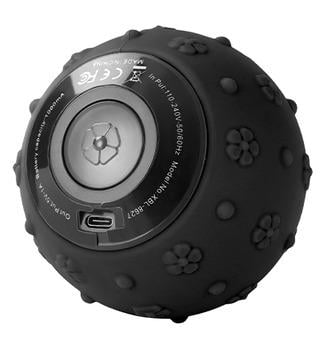 Вибро-шар массажный ролик для фитнеса и йоги на аккумуляторе Черный (TVT-05)