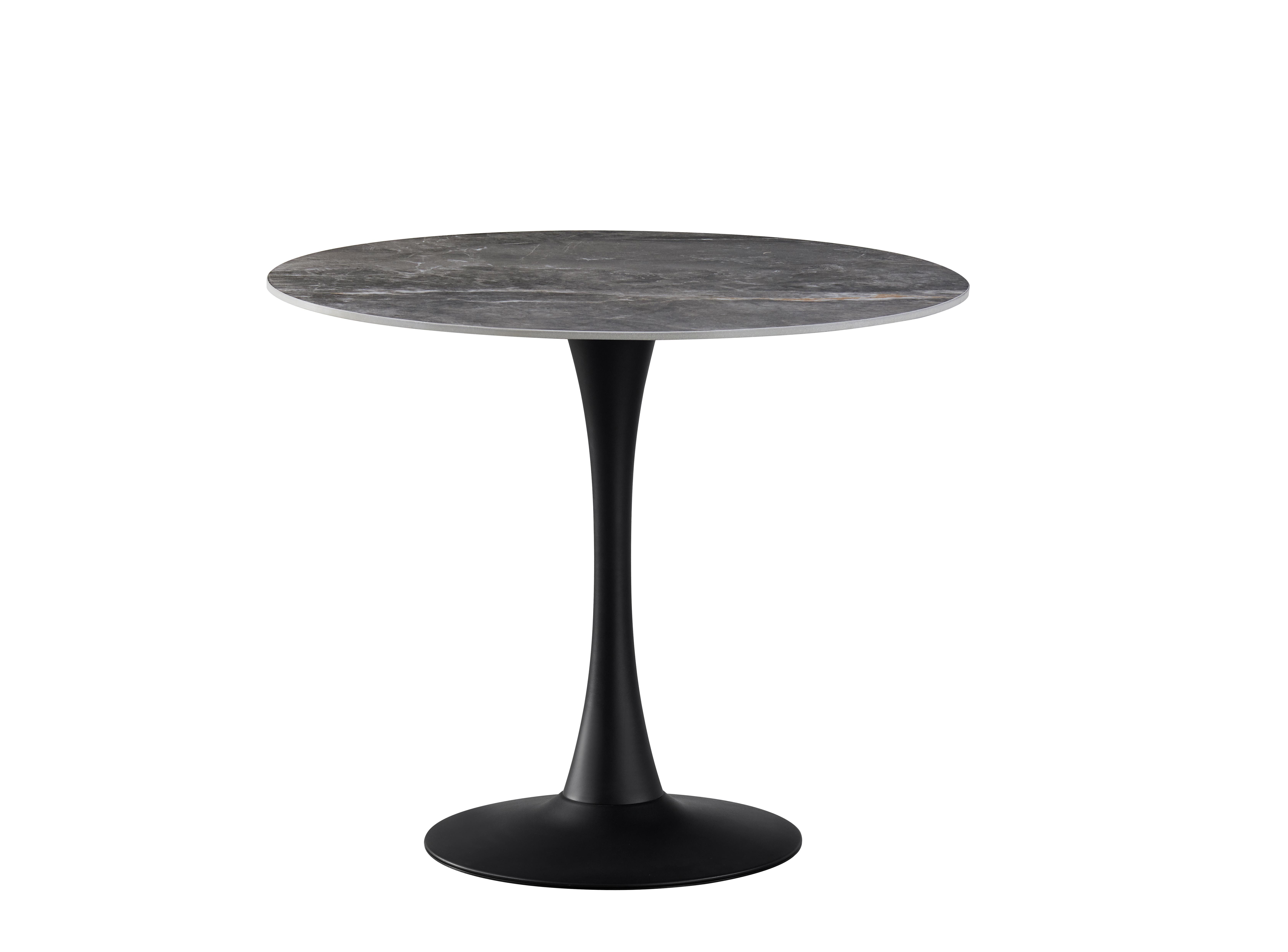 Обеденный стол Грейс Опал D 800 мм Черный/Серый (GAА0057278) - фото 2 Обеденный стол Грейс Опал D 800 мм Черный/Серый (GAА0057278) - фото 2