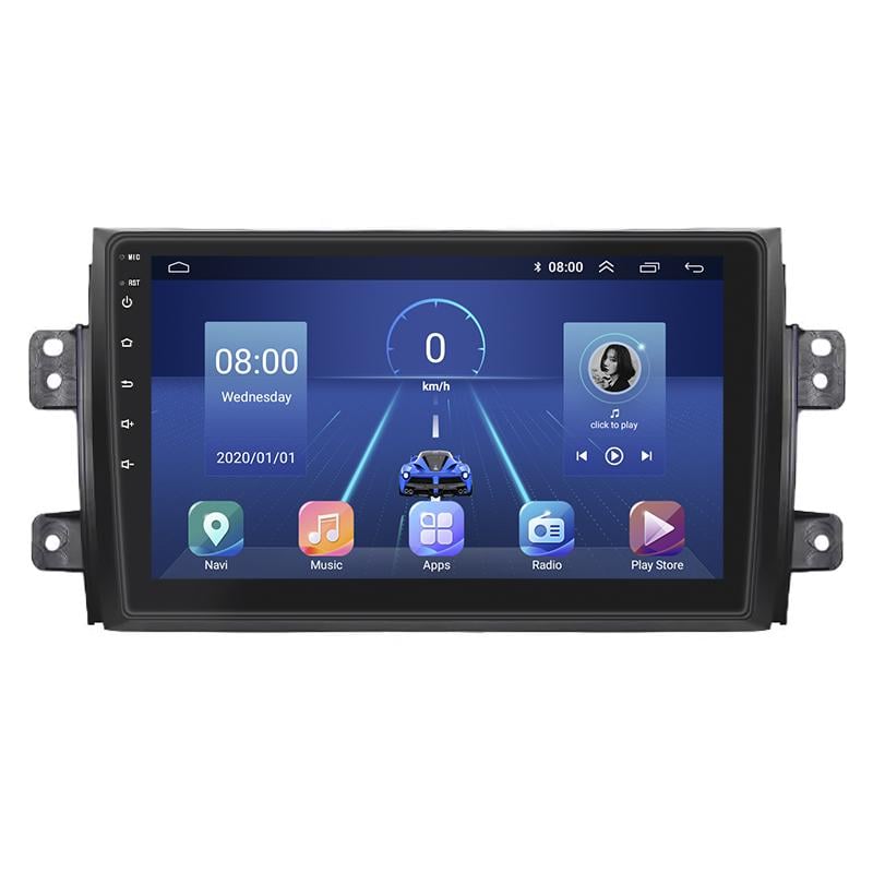 Штатна магнітола Lesko для Suzuki SX4 I (Classic) 2006-2009 екран 9" 4/64Gb 4G Wi-Fi GPS Top