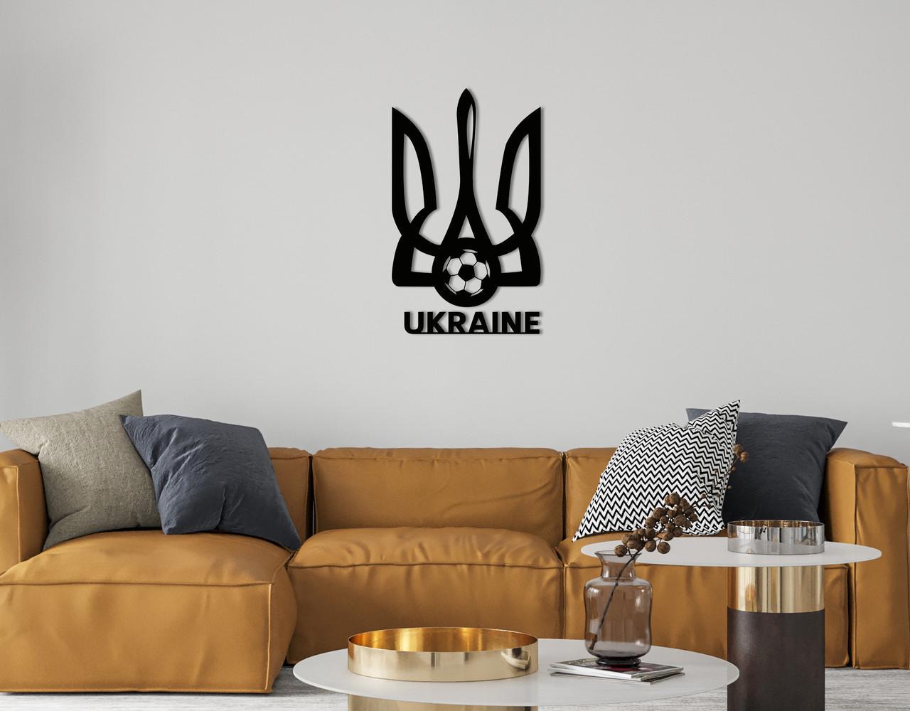 Декоративное панно на стену Upwood Decor Ukraine 115,5х70 см Black (1578334457)