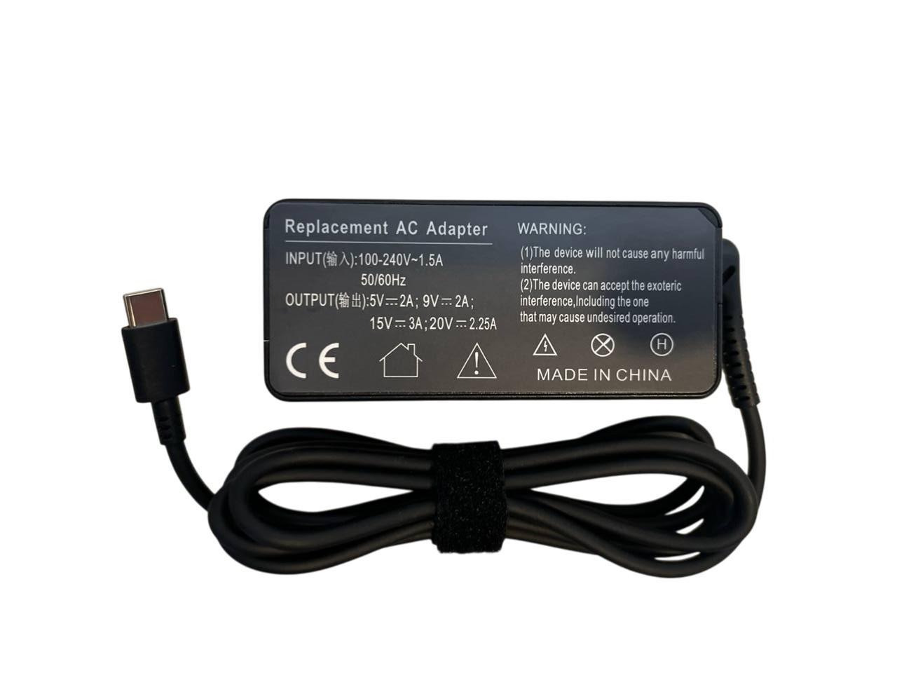 Блок питания для ноутбука Lenovo ADLX45NDC3A 45W 20V 2,25A Type-C (074256)