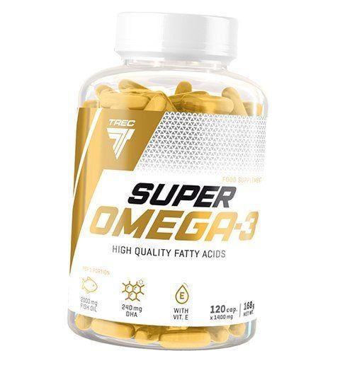 Омега 3, Super Omega-3, Trec Nutrition 120 капс. (67101002)