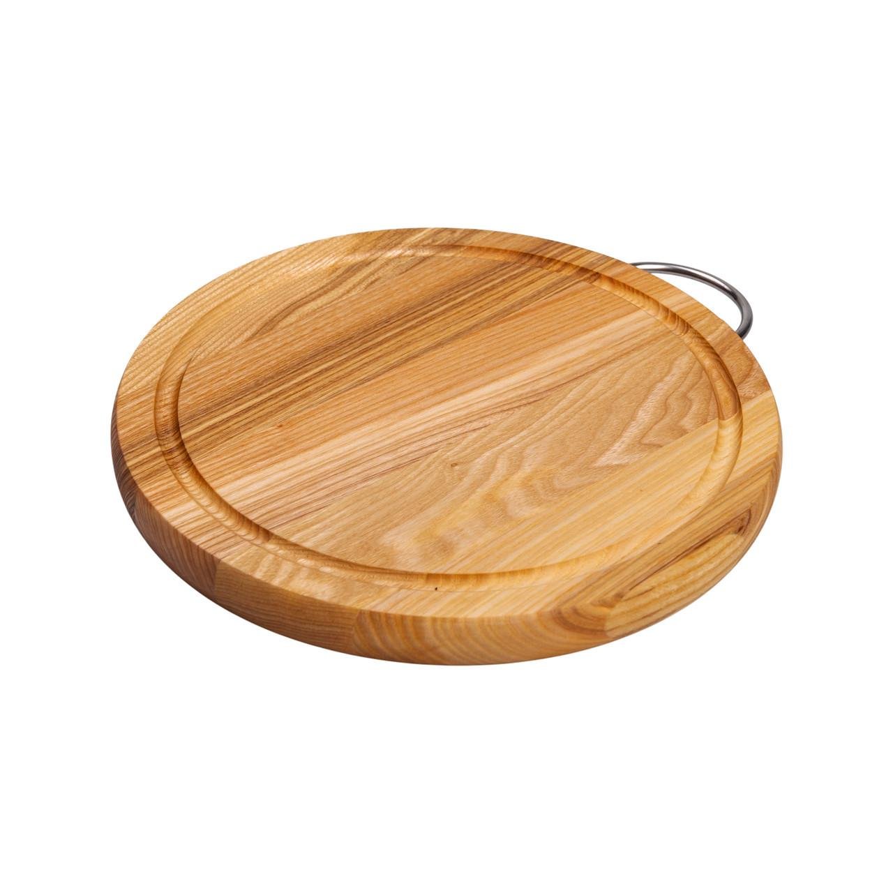 Доска разделочная деревянная круглая ясень 25 см - фото 2 Доска разделочная деревянная круглая ясень 25 см - фото 2