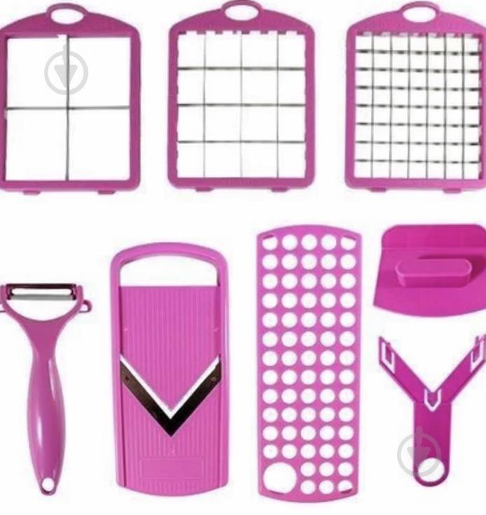 Овощерезка Salad Chef Smart Multi 13 в 1 Розовая (300467) - фото 3 Овощерезка Salad Chef Smart Multi 13 в 1 Розовая (300467) - фото 3