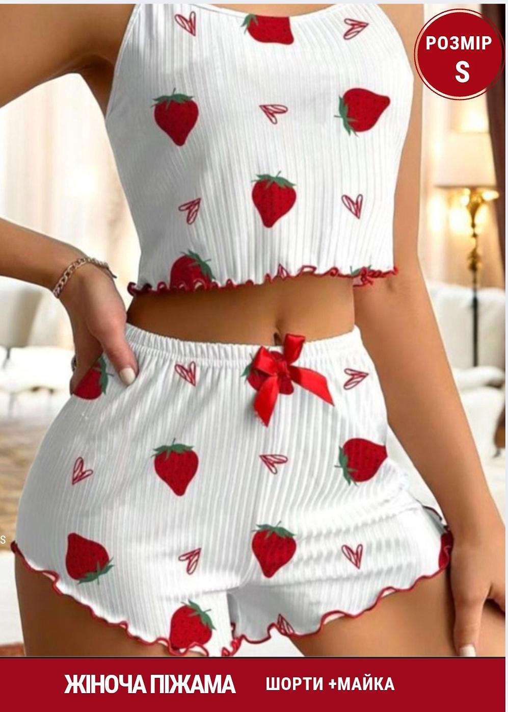 Пижама женская короткая топ и шорты M (31981736)