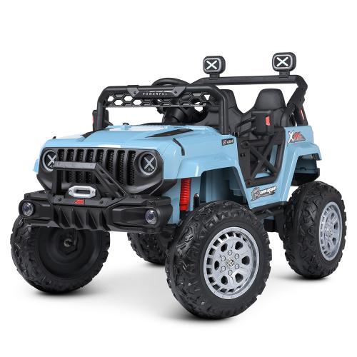 Дитячий електромобіль Джип M 4960EBLR-4 24V Блакитний