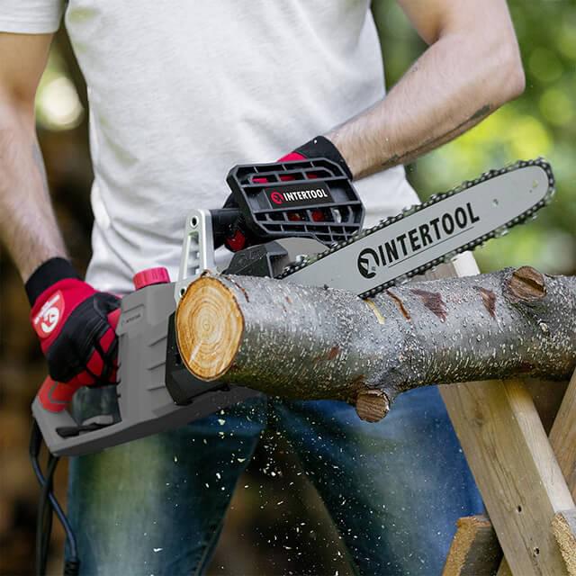 Пила ланцюгова електрична Intertool DT-2203 2200 Вт шина 40 см SDS-система натяжки ланцюга прямий двигун (128659) - фото 7