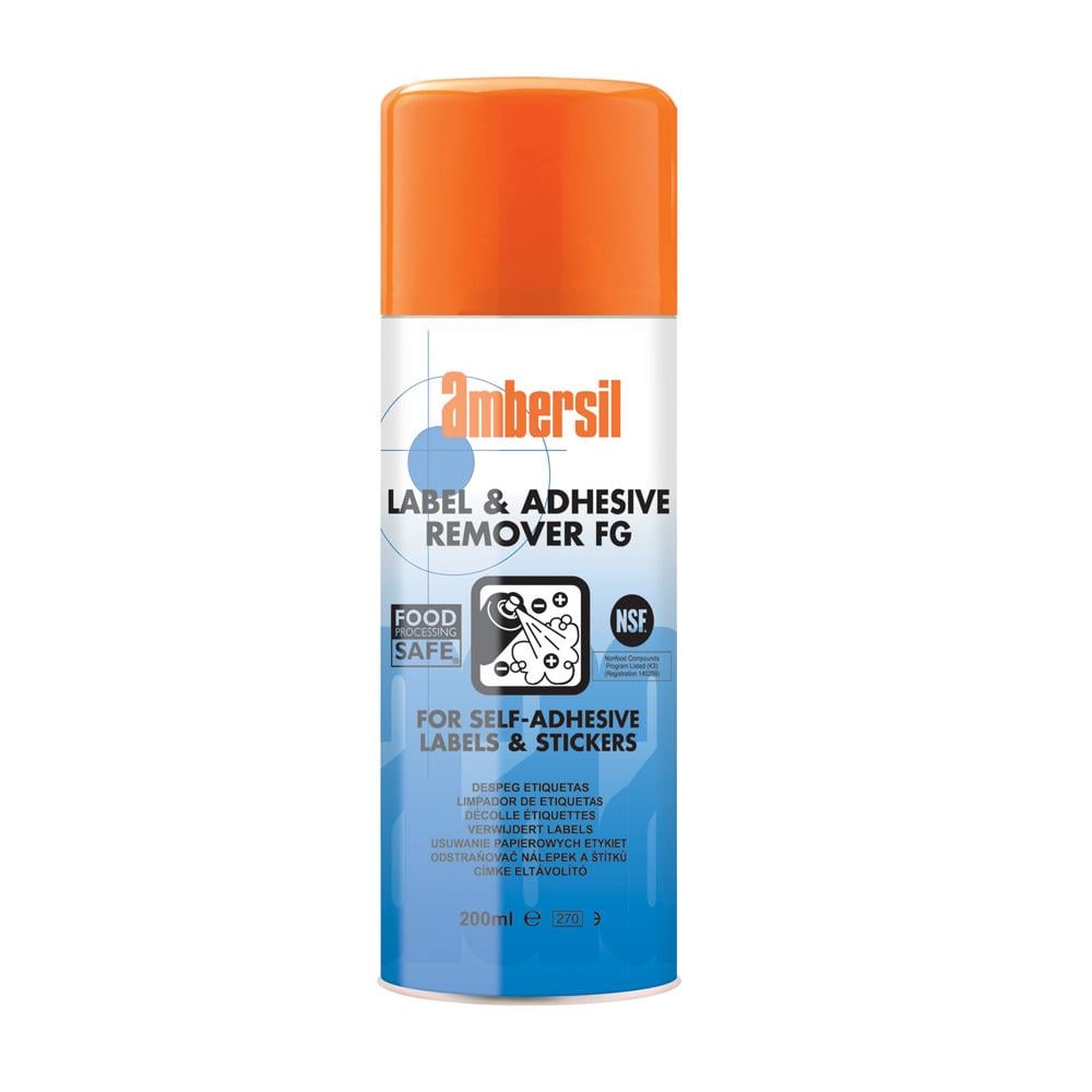 Засіб для зняття клею етикеток/наліпок та скотчу Ambersil Label&Adhesive Remover FG 200 мл (e751f8ca)