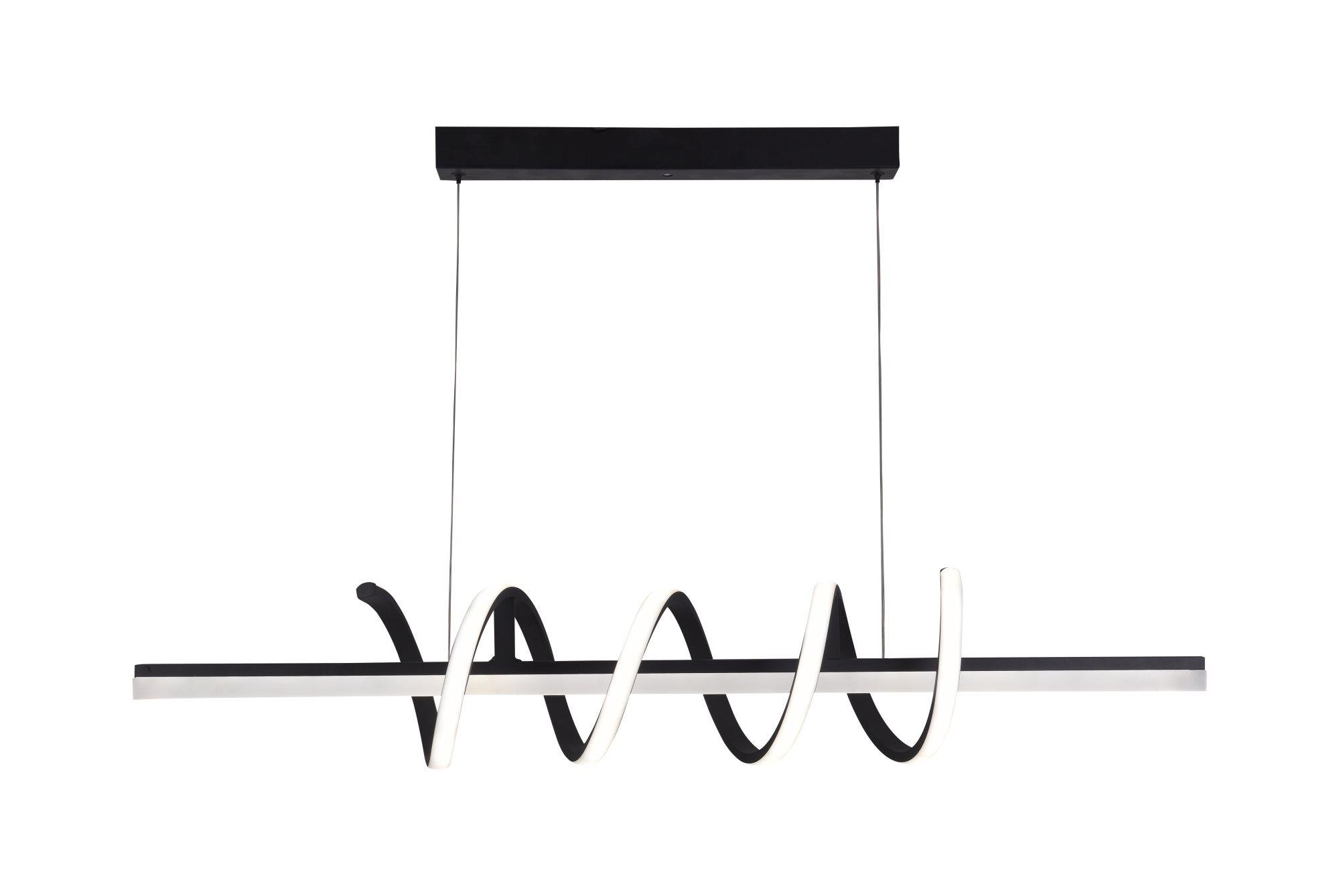 Люстра подвесная светодиодная Sirius LCD3087 BK акриловая Черный