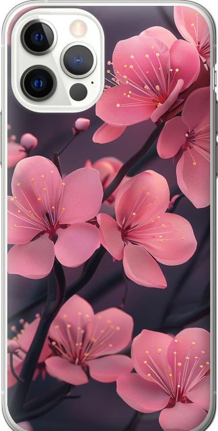Чехол на iPhone 12 Пурпурная сакура (6075u-2053-42517) Чехол на iPhone 12 Пурпурная сакура (6075u-2053-42517)