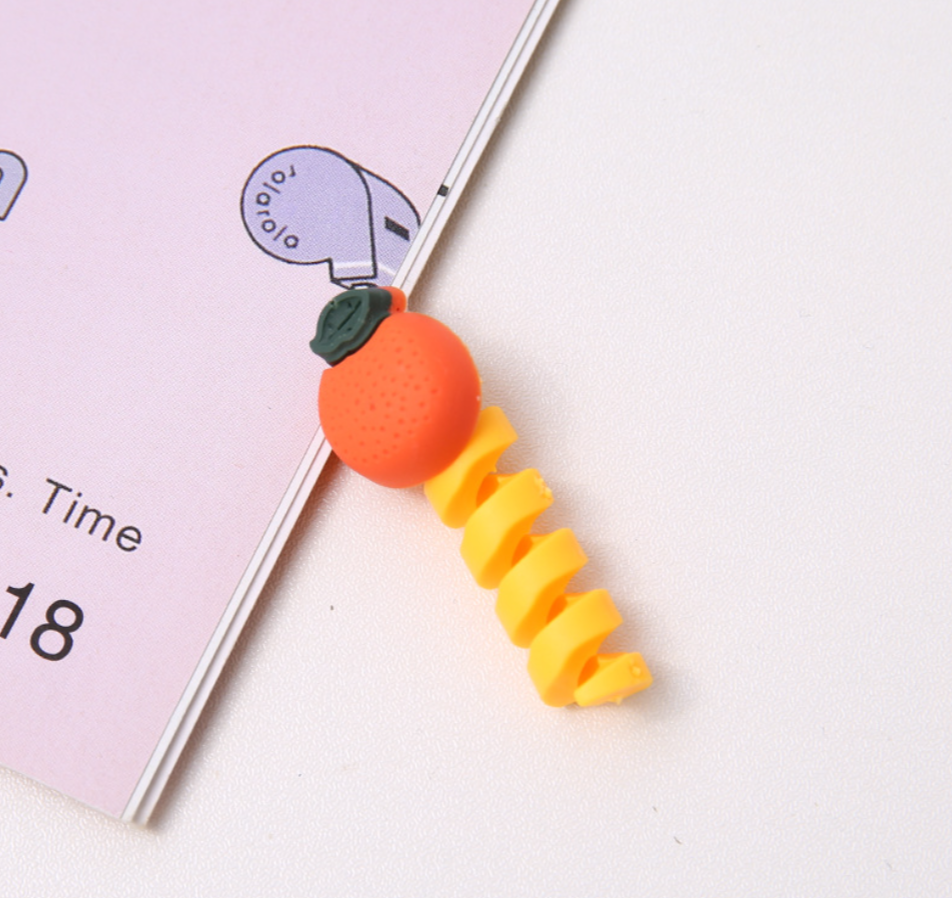 Защита от перетирания SUNROZ органайзер для кабеля Spring Апельсин (A44252)