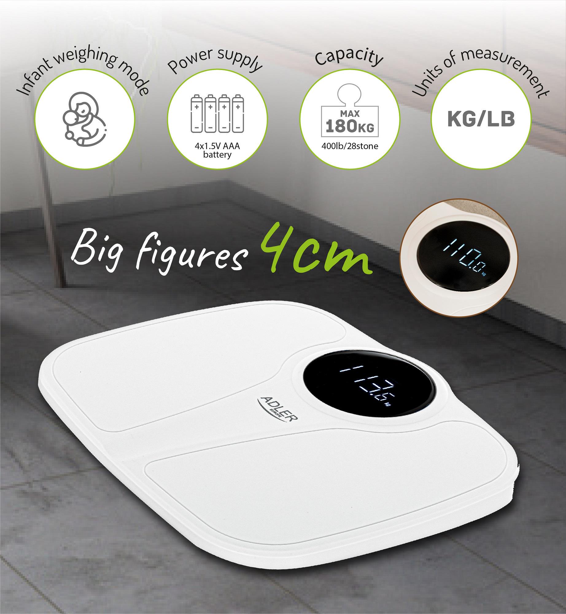 Весы напольные Camry CR 8171w 180 кг с функцией взвешивания младенцев - фото 9 Весы напольные Camry CR 8171w 180 кг с функцией взвешивания младенцев - фото 9