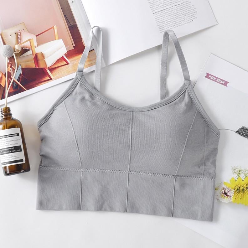 Топ-бюстгальтер с регулируемыми бретелями M Серый (23-39-1345-С)