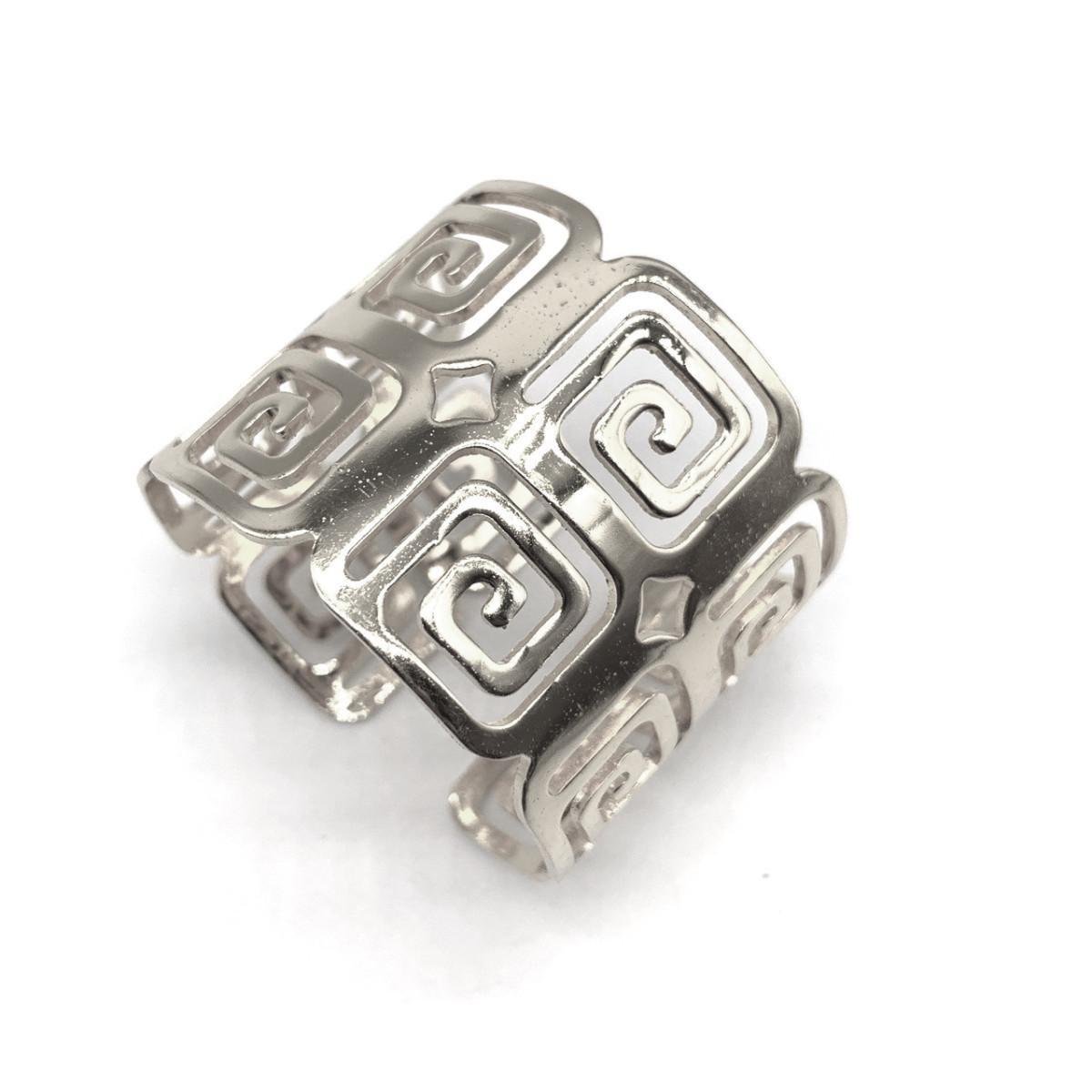 Кольцо для салфеток Зигзаги 6894 Серебристый (4361061)