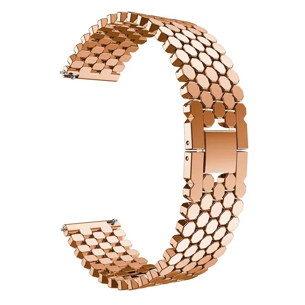 Ремешок для смарт-часов металлический 22 мм Bead design Type R Rose gold (2216125544) Ремешок для смарт-часов металлический 22 мм Bead design Type R Rose gold (2216125544)