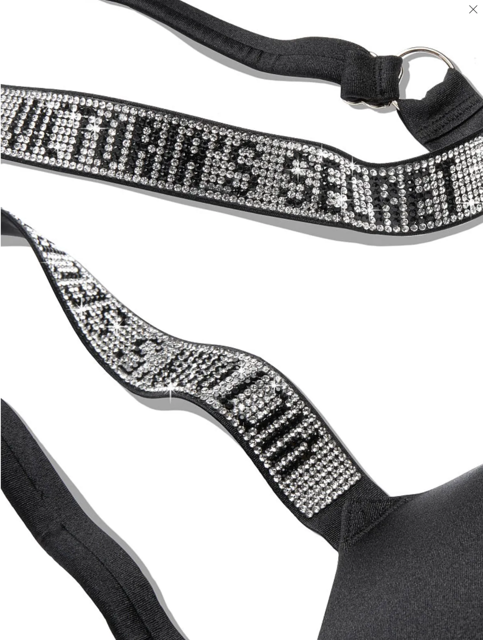 Купальний ліф Victoria's Secret Shine Strap BOMBSHELL 75C Чорний (2128944831) - фото 2