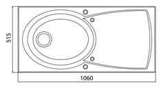 Кухонная мойка LONGRAN ELLIPSE 1.0B R Коричневый (Chocolate Metallic) - фото 2