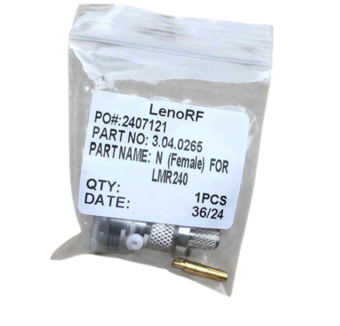 Конектор гніздо кутовий N Leno RF 3.04.0265 N Female для коаксіального кабелю LMR240 1 шт. (000049237) - фото 8 Конектор гніздо кутовий N Leno RF 3.04.0265 N Female для коаксіального кабелю LMR240 1 шт. (000049237) - фото 8