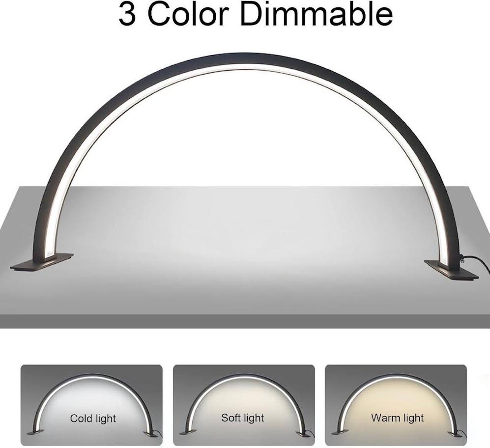 Лампа-півмісяць настільна безтіньова LED HQ-55х 56 см на 60 Вт Чорний - фото 3