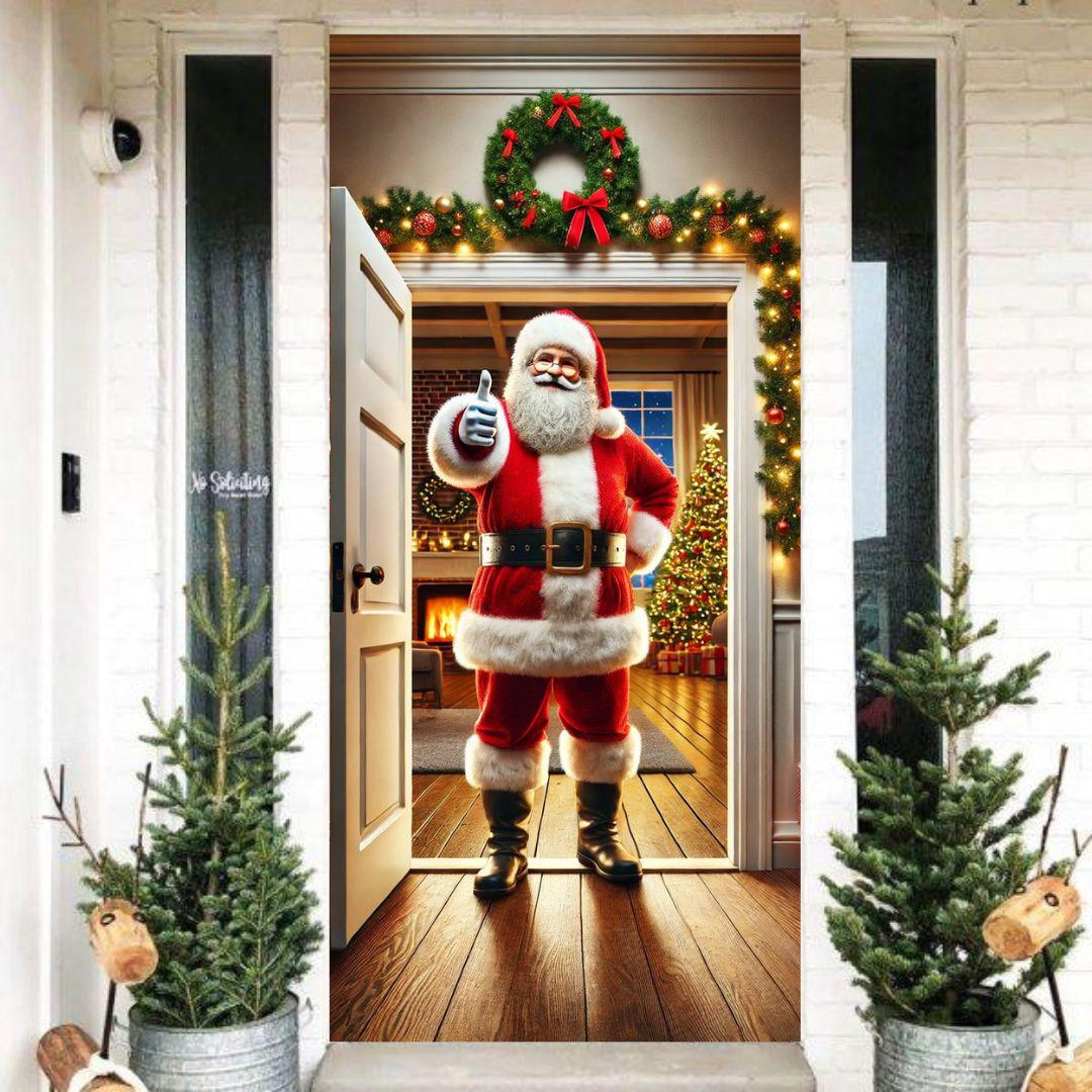 Чехол на дверь Санта 1 (00-0421)