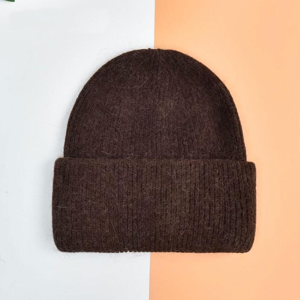 Шапка женская зимняя из ангорки Коричневый (TA0086_3) - фото 5 Шапка женская зимняя из ангорки Коричневый (TA0086_3) - фото 5