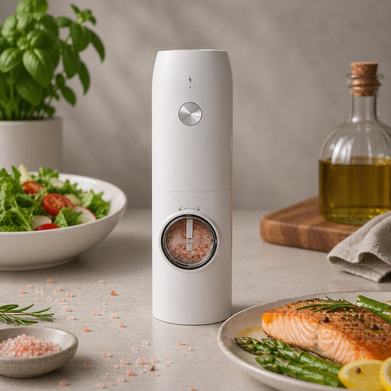 Измельчитель электрический Maestro MR-1615-WHITE USB аккумуляторный для специй и перца (34416773)