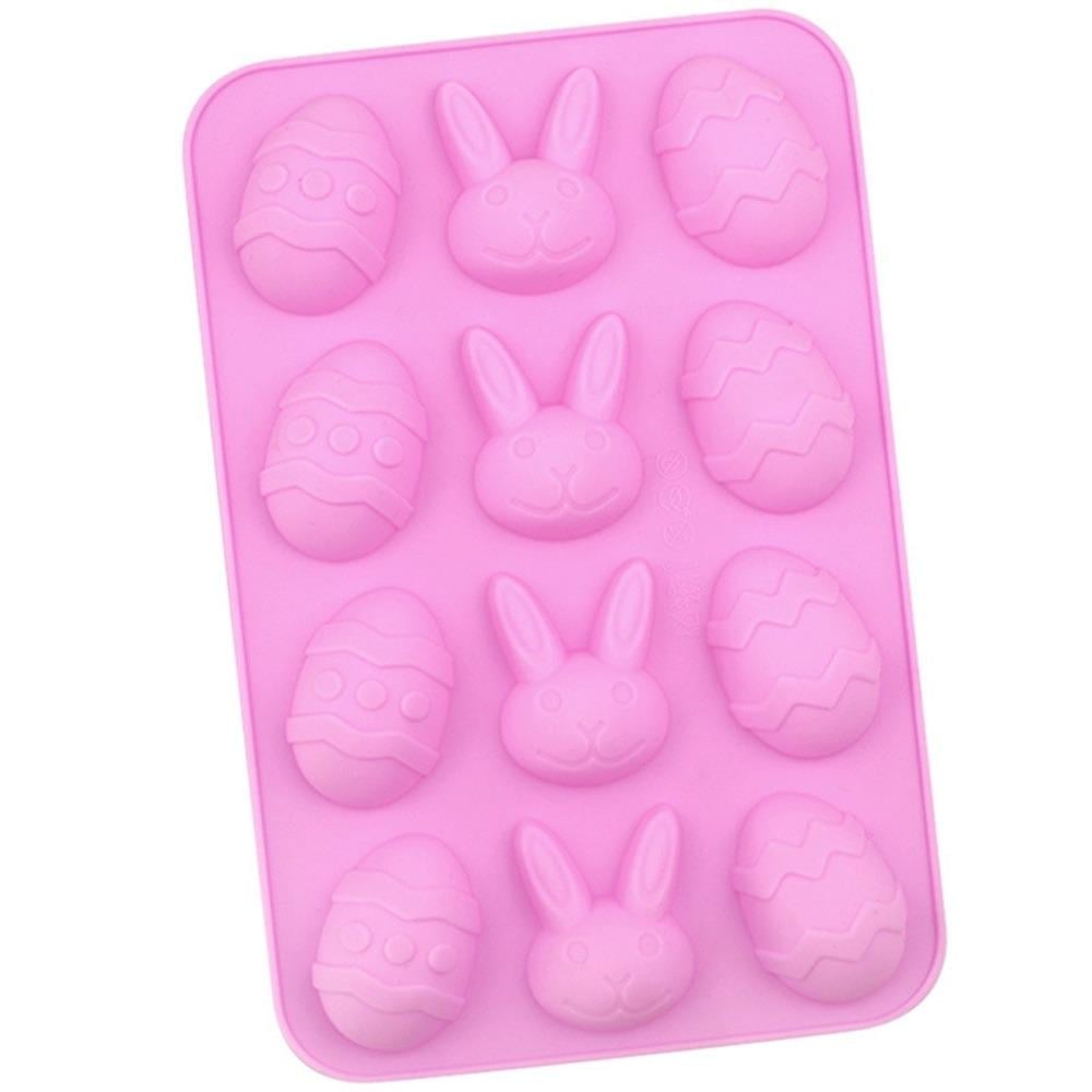 Форма силіконова для цукерок великодня 12 шт. 23х15х2 см (MH-5257) - фото 1