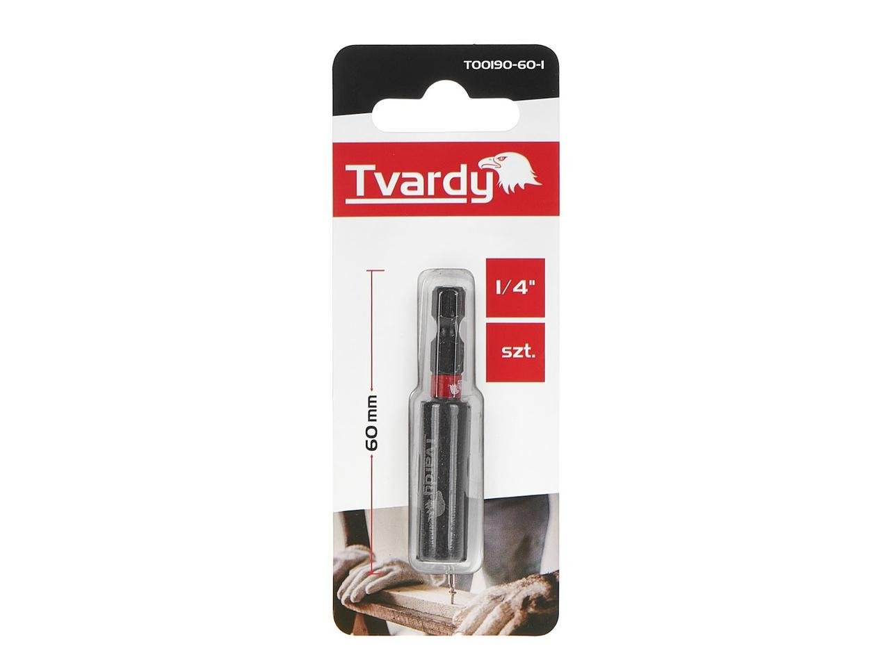 Тримач біт ударний Tvardy магнітний прямий 60 мм (T00190-60-1) - фото 1 Тримач біт ударний Tvardy магнітний прямий 60 мм (T00190-60-1) - фото 1