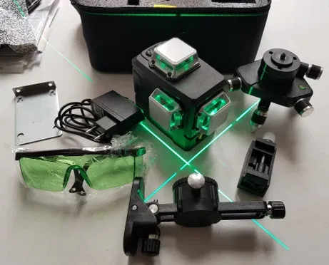 Лазерний рівень нівелір DEKO 3D 12 ліній/штатив 1,02 м промінь Бірюзовий (718531) - фото 5