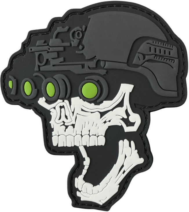 Патч Череп ПНБ в шлеме (PATCH-0205)