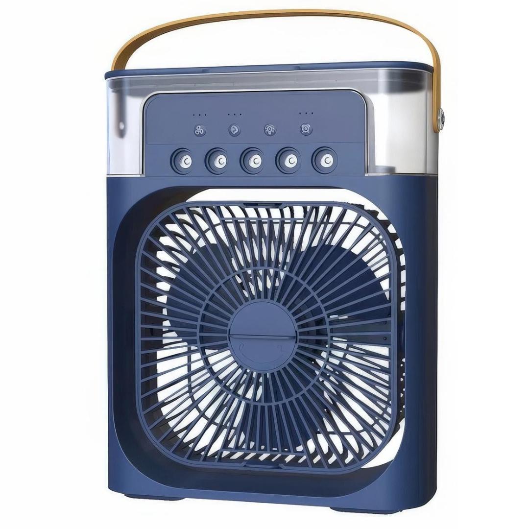 Вентилятор портативный Air Cooler Fan 4в1 с водяным охлаждением Синий (580 AC)