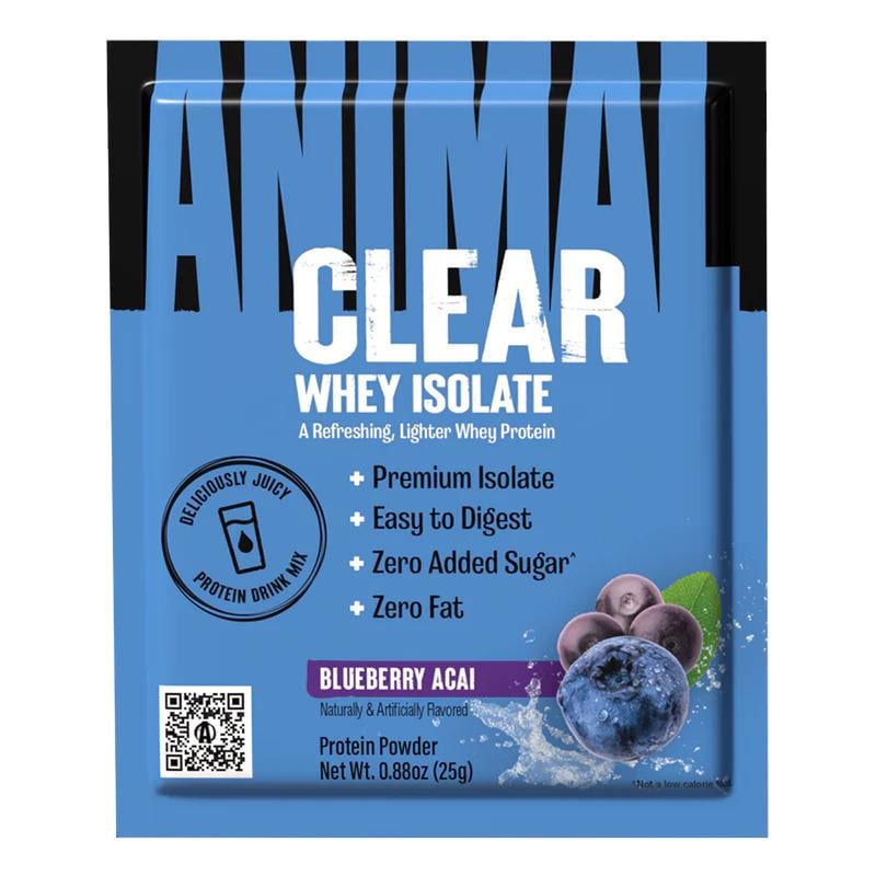 Протеїн Universal Nutrition Animal Clear Whey Isolate Blueberry Acai 25 г